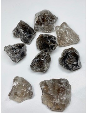 QUARTZ FUME Perle brute à l'unité